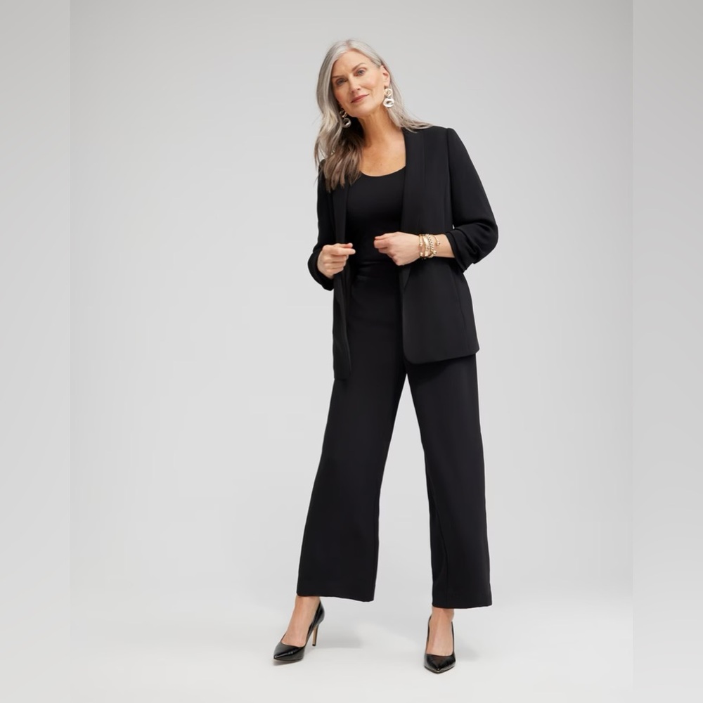 Chico’s black wide pants size 1 reg